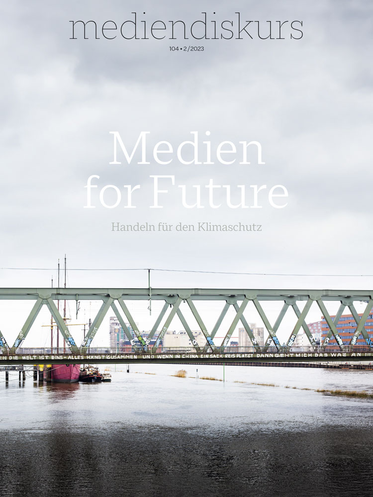 Coverabbildung der Ausgabe "Medien for Future. Handln für den Klimaschutz" der Zeitschrift mediendiskurs